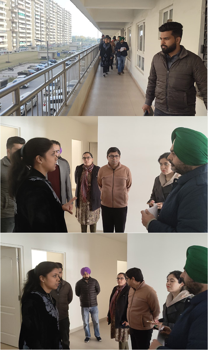 ਡੀ ਸੀ ਆਸ਼ਿਕਾ ਜੈਨ ਨੇ ਪੁਰਬ ਪ੍ਰੀਮੀਅਮ ਅਪਾਰਟਮੈਂਟਸ ਦਾ ਦੌਰਾ ਕੀਤਾ